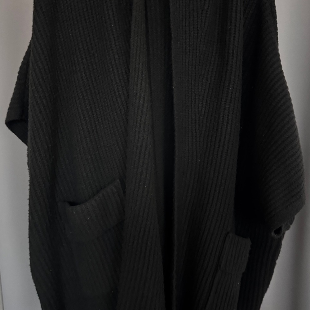 Aerie Black Open-Front Sweater - Picture 3 of 3